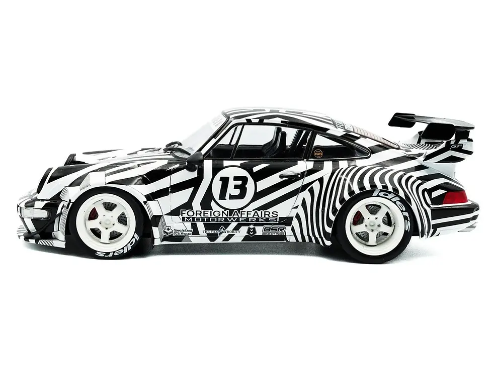 Thumbnail: 2022 PORSCHE RWB BODY KIT #13 THE ZEBRA 1/18 DIECAST CAR BY SOLIDO S1807513