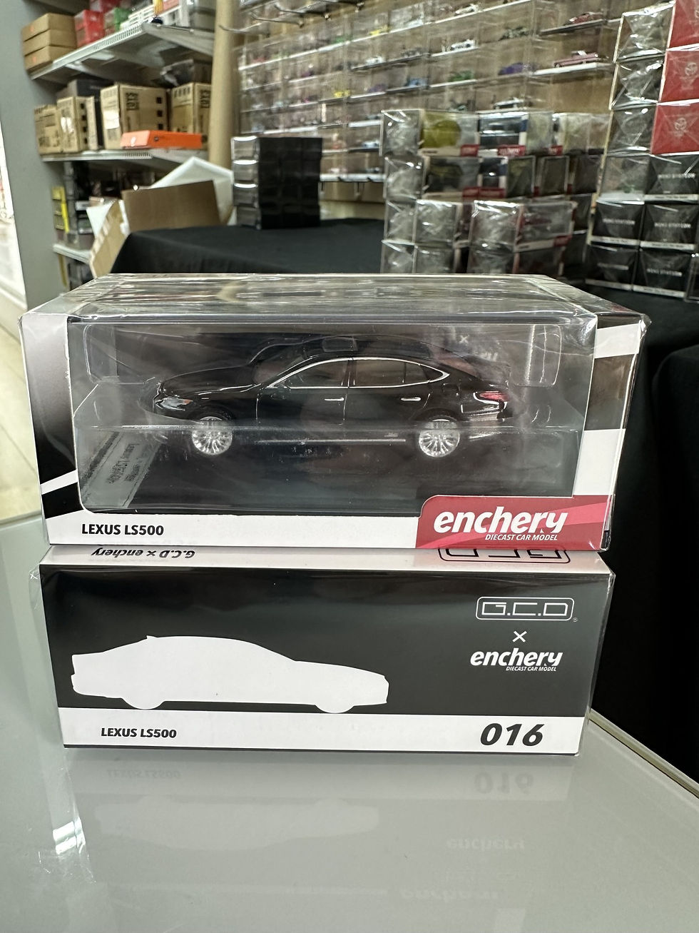 Thumbnail: LEXUS LS500 BLACK 1/64 SCALE DIECAST CAR MODEL BY GCD ENCHERY