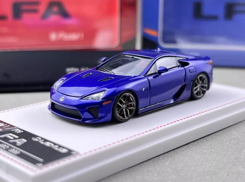 LEXUS LFA BLUE HOOD OPENS 1/64 DIECAST CAR MODEL BY MODEL 1