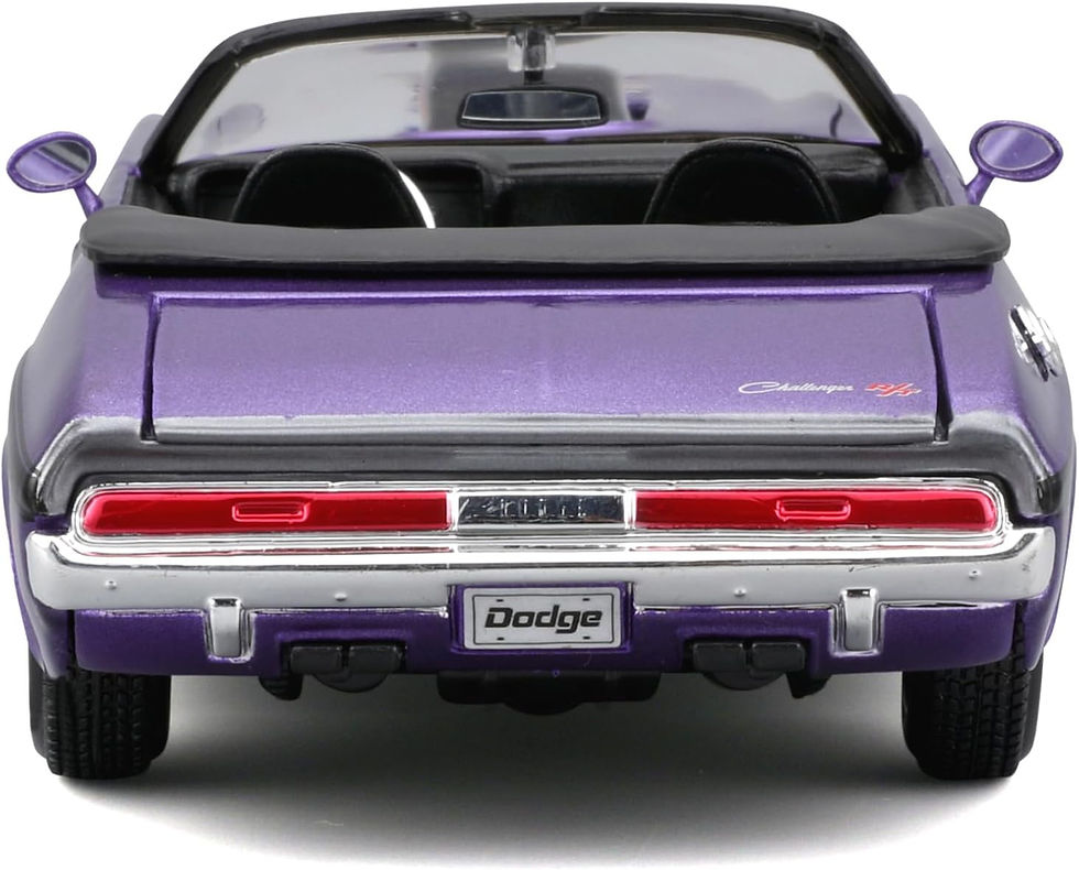 Thumbnail: 1970 DODGE CHALLENGER R/T PURPLE 1/24 SCALE DIECAST CAR MODEL BY MAISTO 31264