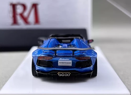 LAMBORGHINI AVENTADOR LP700-4 BLUE FULLY OPENING 1/64 DIECAST CAR