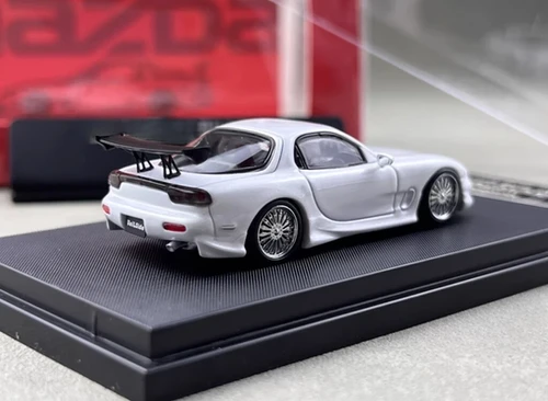 MAZDA RX-7 VEILSIDE WHITE 299 PCS 1/64 SCALE DIECAST CAR MODEL BY