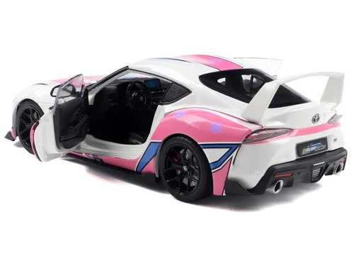 2024 TOYOTA GR SUPRA ITASHA STREETFIGHTERS WHITE 1/18 CAR BY