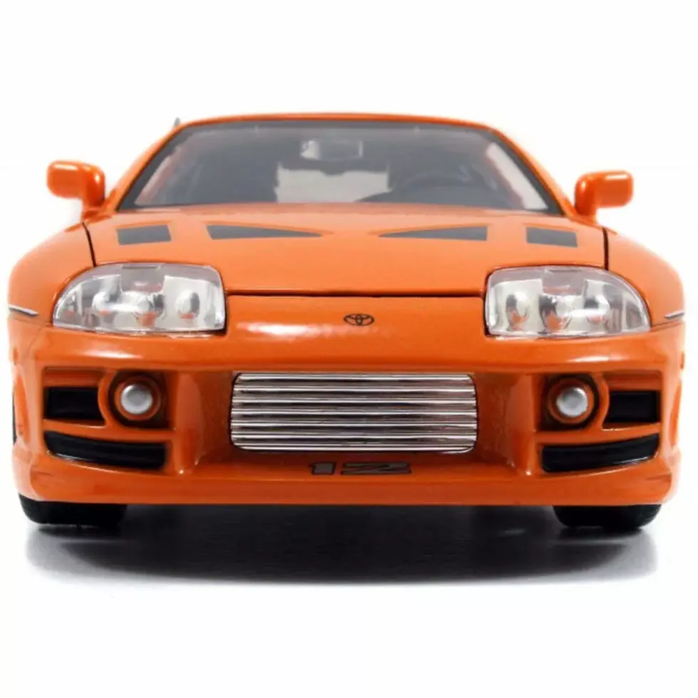 Thumbnail: TOYOTA SUPRA ORANGE & BRIAN FIGURINE FAST & FURIOUS 1/24 CAR BY JADA TOYS 30738