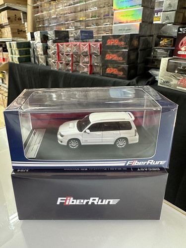 SUBARU FORESTER SG9 STI VERSION WAGON WHITE 1/64 DIECAST CAR BY