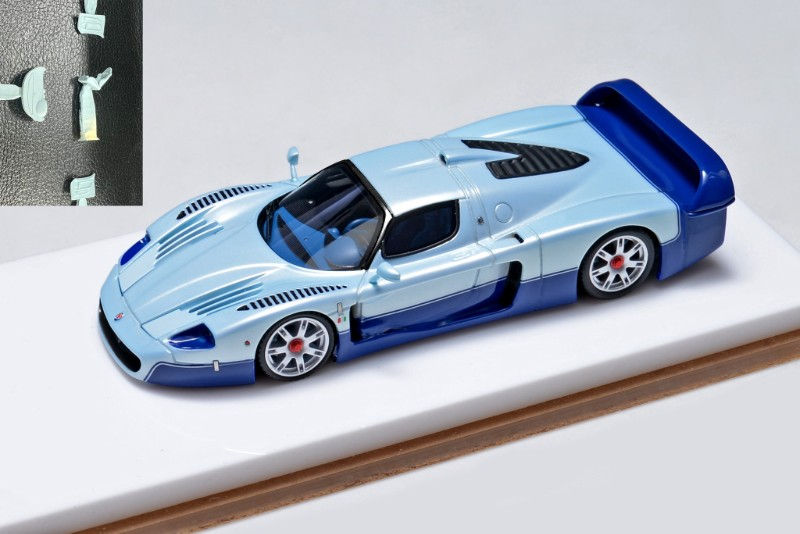 MASERATI MC12 STRADALE ICE BLUE 1/64 RESIN CAR MODEL BY YM MODELS 99 PIECES MADE