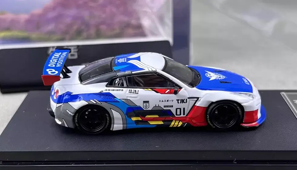 Thumbnail: NISSAN SKYLINE GT-R R35 PANDEM ROCKET BUNNY EXIA 1/64 DIECAST CAR MODEL BY FUJI