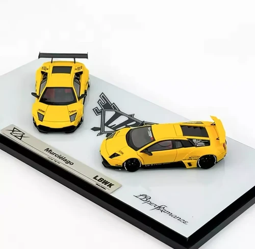 LAMBORGHINI MURCIELAGO LB WORKS PEARL MATTE YELLOW 2 PACK 1