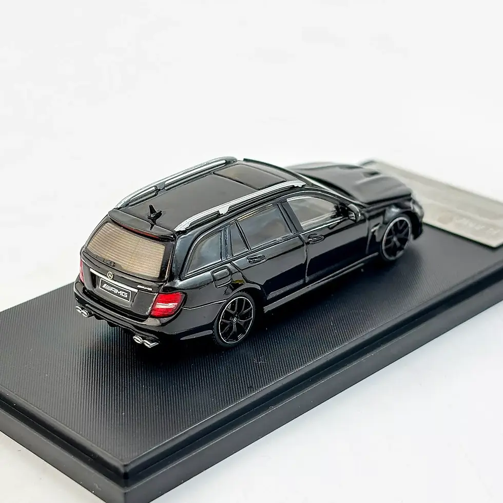Thumbnail: MERCEDES BENZ C63 AMG EDITION 507 WAGON BLACK 1/64 DIECAST CAR BY FLAME MODELS