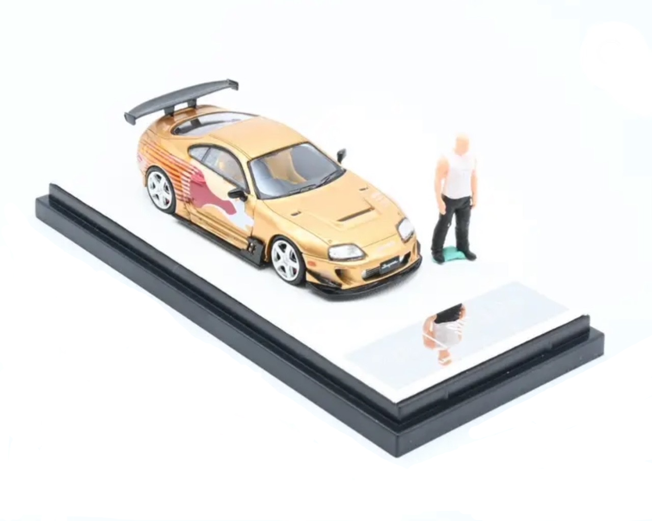 TOYOTA SUPRA A80Z FAST & FURIOUS WITH DOM FIGURE 1/64 DIECAST CAR BY TPC