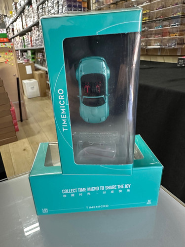 MAZDA MIATA MX5 GREEN WITH TONGUE 1/64 DIECAST CAR MODEL BY TIME