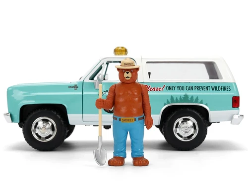 1980 シボレーブレーザー & スモーキーベアー・フィギア 1980 Chevy Blazer W/Smokey Bear Diecast Figure | Jada Toys