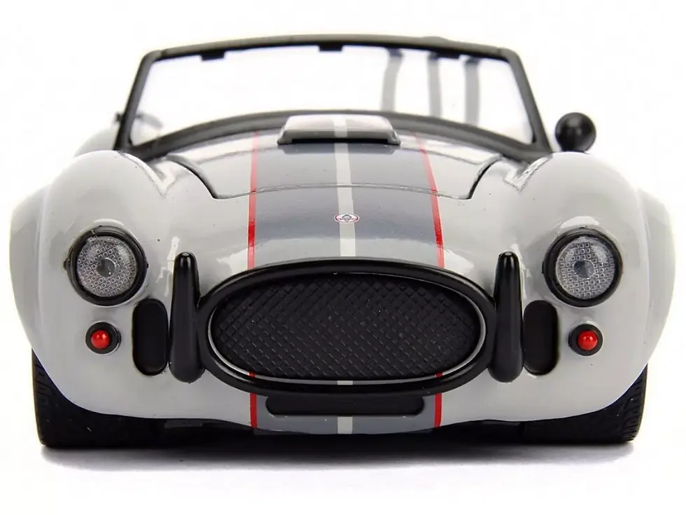 Thumbnail: 1965 SHELBY COBRA 427 S/C GRAY 1/24 DIECAST CAR MODEL BY JADA TOYS 99083