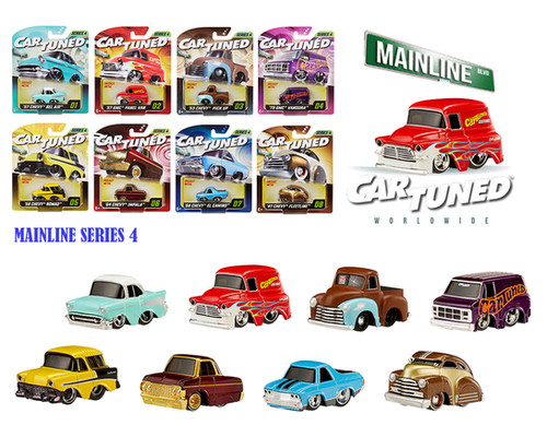 CAR TUNED SERIES 4 2025 MAINLINE SET OF 8 1/64 SCALE DIECAST BY