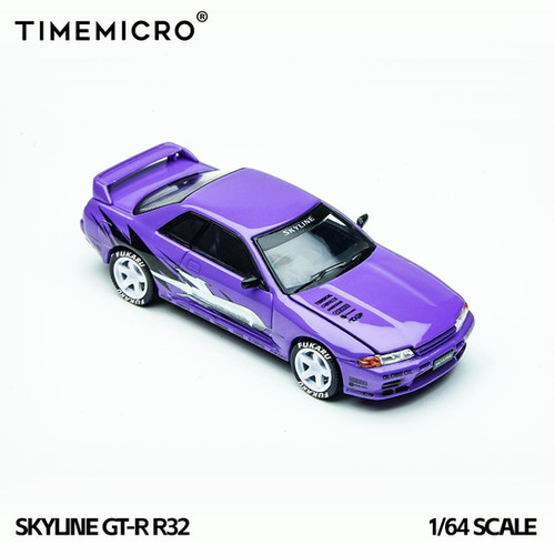 NISSAN SKYLINE GT-R R32 LOS SANTOS HOOD OPENS 1/64 DIECAST CAR BY
