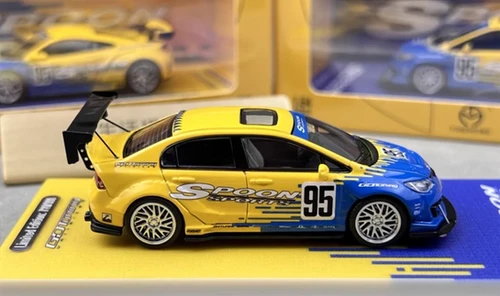 HONDA CIVIC TYPE R FD2 #95 SPOON LIVERY 1/64 DIECAST CAR MODEL BY