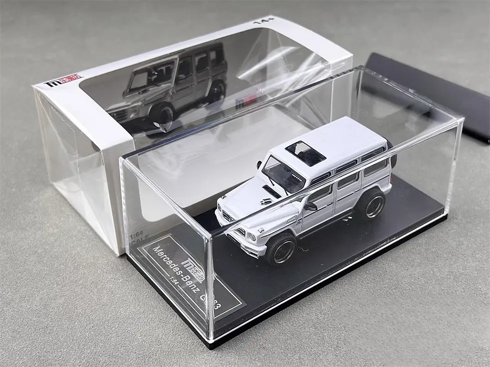 Thumbnail: MERCEDES BENZ G63 WAGON WHITE 1/64 DIECAST CAR BY LMF MODEL