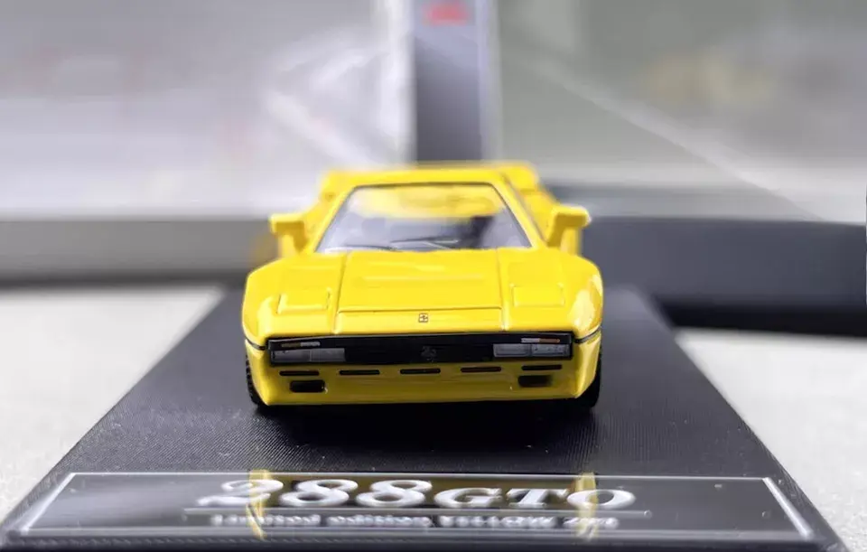 Thumbnail: FERRARI 288 GTO YELLOW HOOD OPENS 1/64 DIECAST CAR BY HONE MODEL