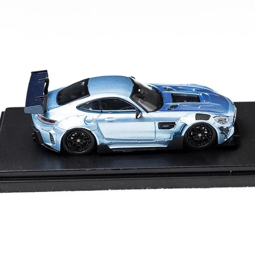 MERCEDES BENZ AMG GT S BLUE 1/64 DIECAST CAR MODEL BY RHINO MODELS