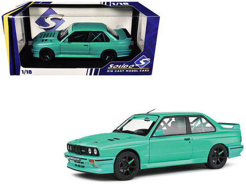1990 BMW E30 M3 CUSTOM DRIFT MISSILE BLUE 1/18 CAR BY SOLIDO