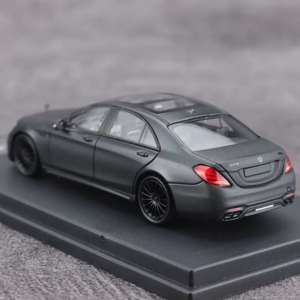 Thumbnail: MERCEDES BENZ AMG S65 W222 MATTE BLACK 1/64 DIECAST CAR BY KING MODEL 999 MADE