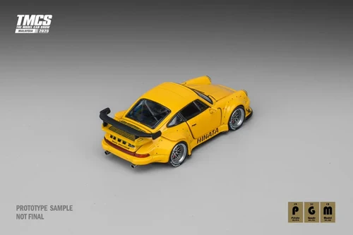 PORSCHE RWB 930 YELLOW TMCS MALAYSIA HINATA FULL OPENING 1/64