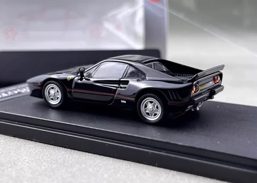 FERRARI 288 GTO BLACK HOOD OPENS 1/64 DIECAST CAR BY HONE MODEL