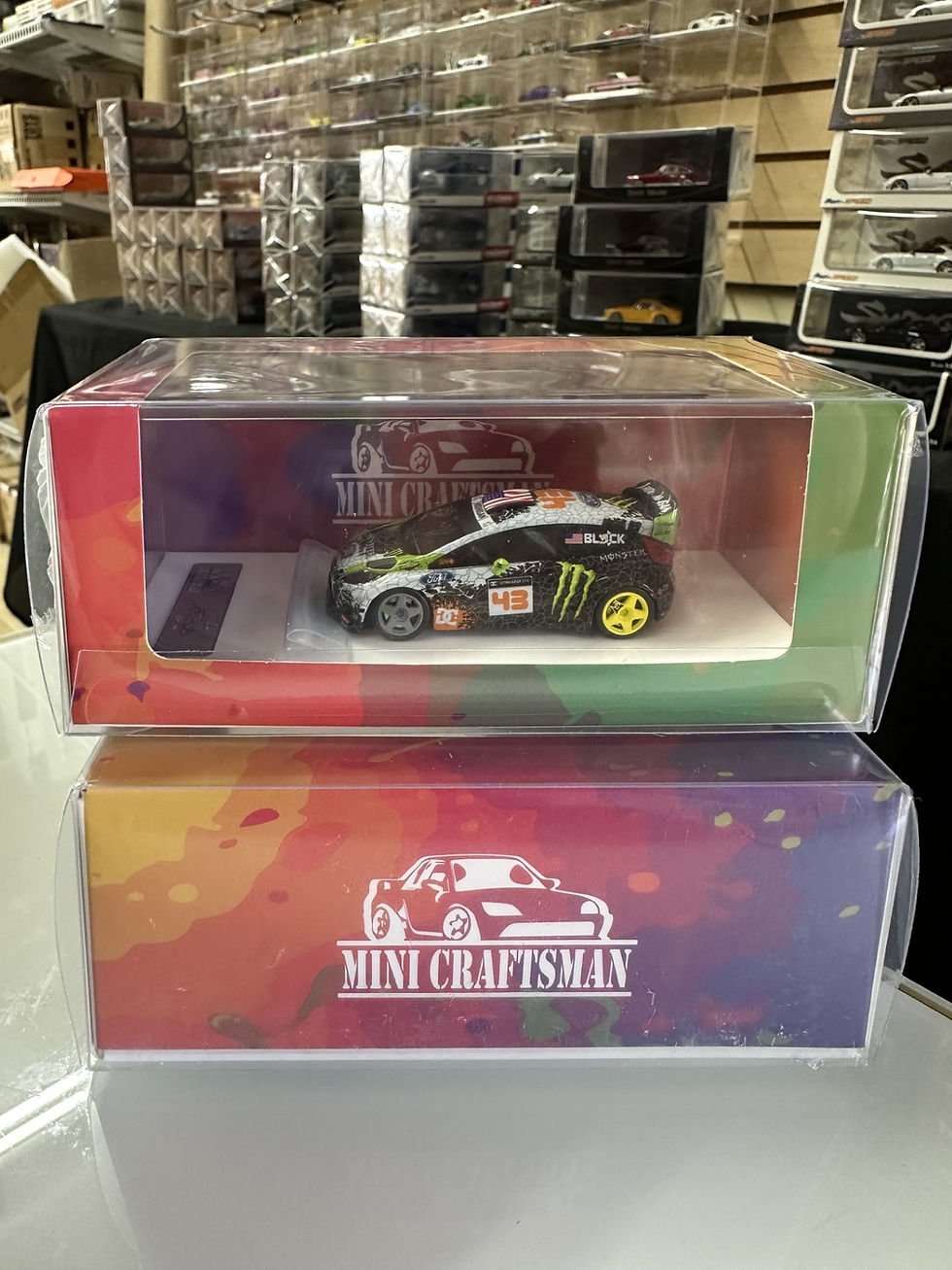 Thumbnail: FORD FIESTA KEN BLOCK HOONIGAN #43 MONSTER DRINK 1/64 RESIN CAR BY MINICRAFISMAN
