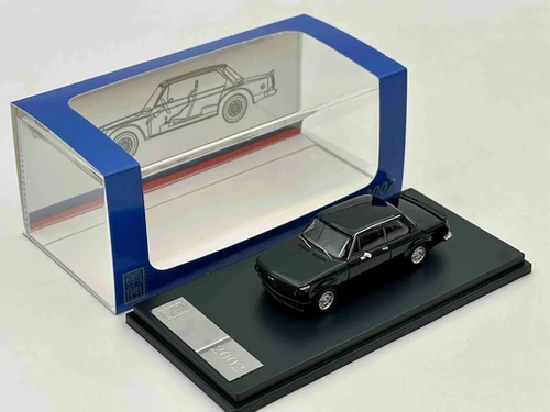 BMW 2002 TURBO BLACK 1/64 DIECAST CAR MODEL BY YS MODELS | JVK Toys