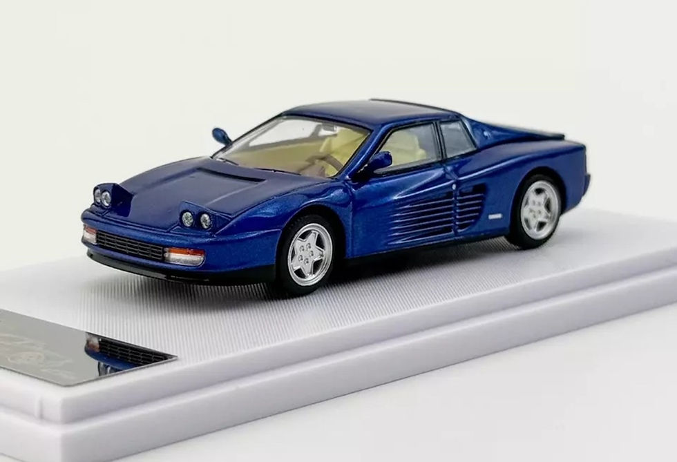 Thumbnail: FERRARI TESTAROSSA BLUE HOOD OPENS 1/64 SCALE DIECAST CAR MODEL BY XF MODELS