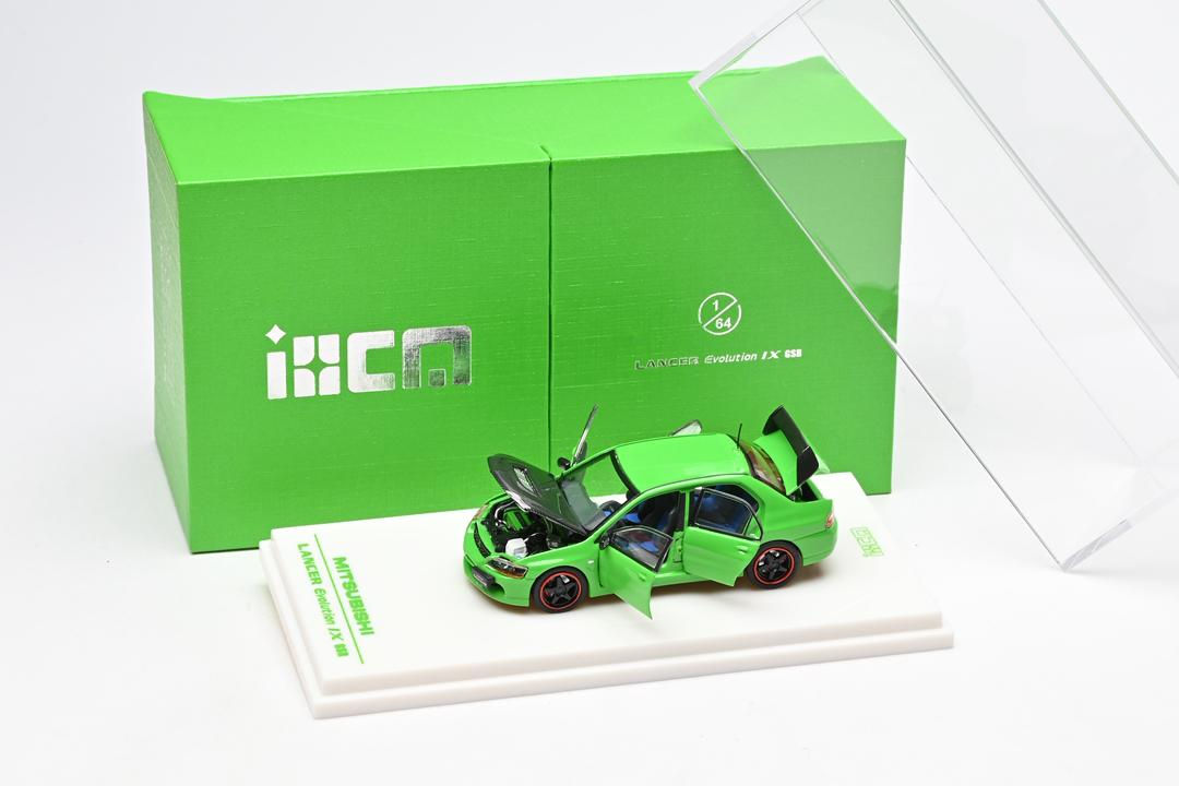MITSUBISHI LANCER EVO EVOLUTION IX GSR FULL OPENING 1/64 DIECAST CAR BY IHCM