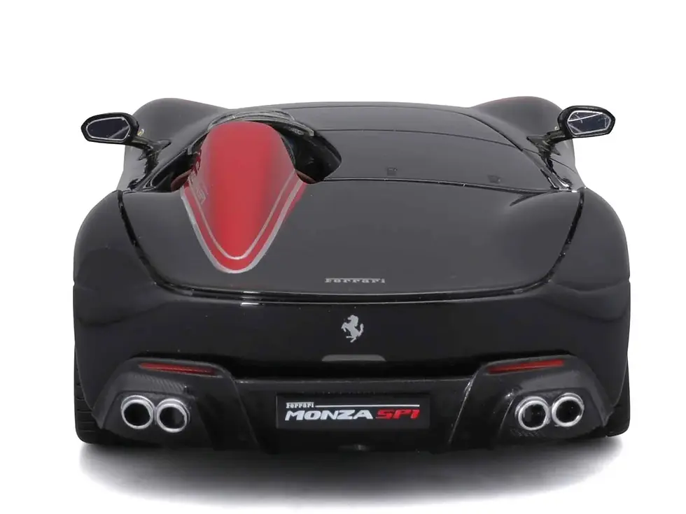 Thumbnail: FERRARI MONZA SP1 BLACK WITH RED STRIPES 1/24 DIECAST CAR MODEL BY BBURAGO 26027
