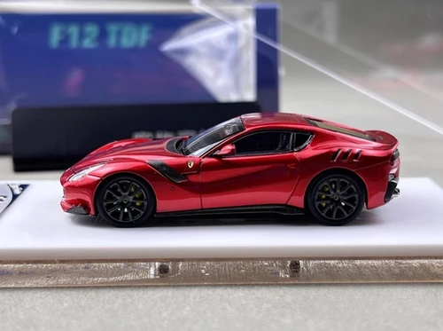 FERRARI F12 TDF ROSSO BERLINETTA HOOD OPENS 1/64 CAR BY STANCE