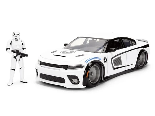 2021 DODGE CHARGER SRT HELLCAT & STORMTROOPER FIGURE STAR WARS 1