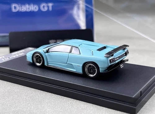 LAMBORGHINI DIABLO GT 1998 HOOD OPENS 1/64 DIECAST CAR BY