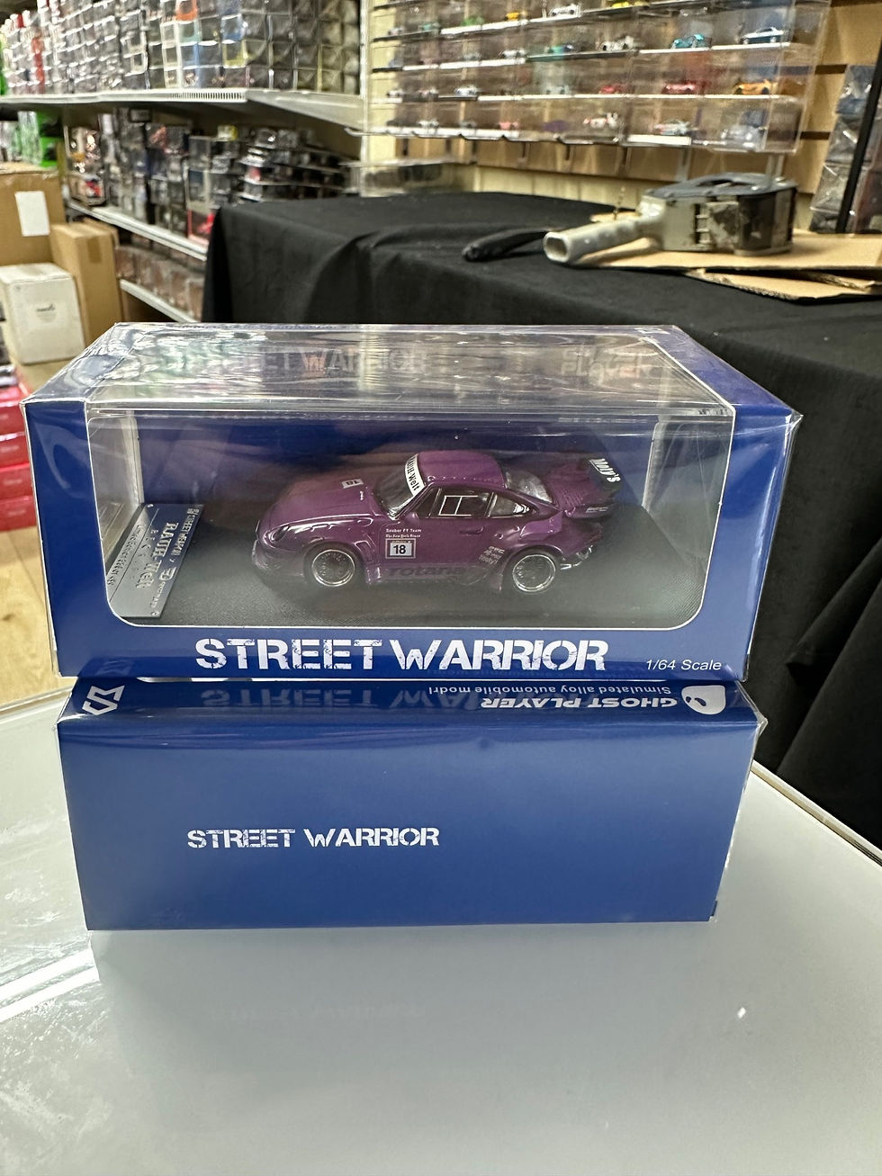 Thumbnail: PORSCHE 911 RWB 993 PURPLE ROTANA 1/64DIECAST CAR MODEL BY STREET WARRIOR