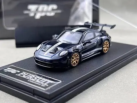 PORSCHE 911 992 GT3 RS METALLIC GENTIAN BLUE 1/64 DIECAST CAR