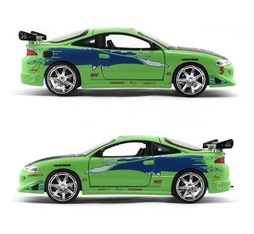 ミニカー FAST&FURIOUS MITSUBISHI ECLIPCE Amazon.com: Jada Fast & Furious 1:24 Brian's Mitsubishi