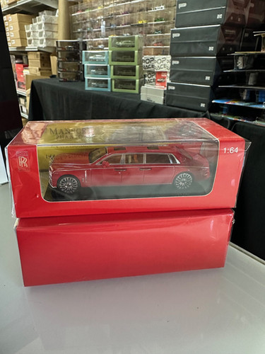ROLLS ROYCE PHANTOM 8 EXTENDED VERSION RED ONLY 1/64 DIECAST CAR