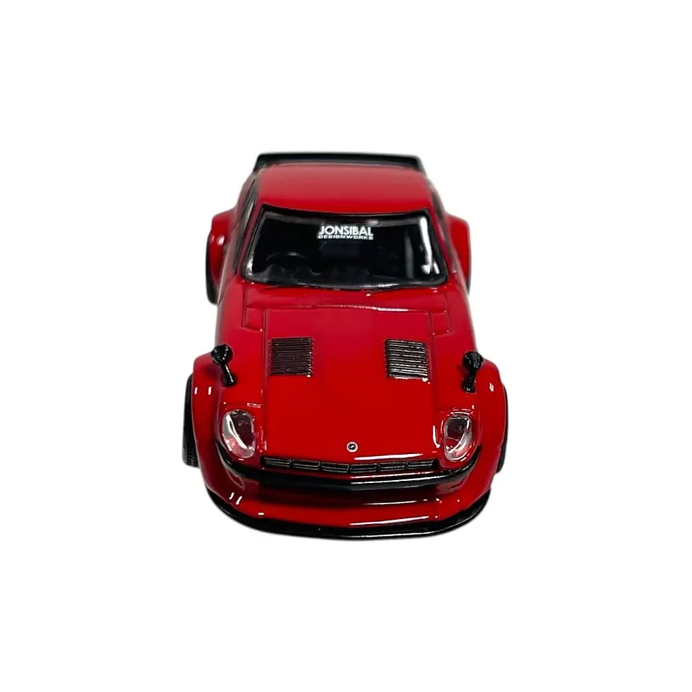 Thumbnail: NISSAN FAIRLADY Z S30 WIDEBODY RED JONSIBAL DESIGN WORKS 1/64 BY TARMAC WORKS