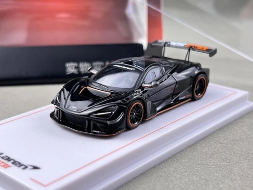 MCLAREN 720S GT3X BLACK 1/64 SCALE DIECAST CAR MODEL BY CM MODELS