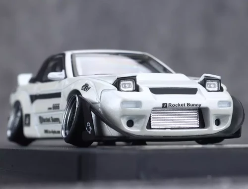 NISSAN 180SX ROCKET BUNNY FLIP UP DOWN LIGHT 1/64 DIECAST