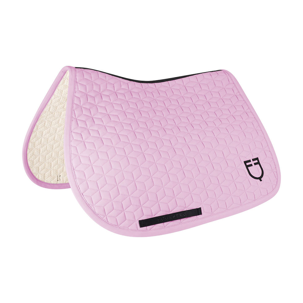 Thumbnail: Equestro Jumping Saddle Pad Cube Quilting