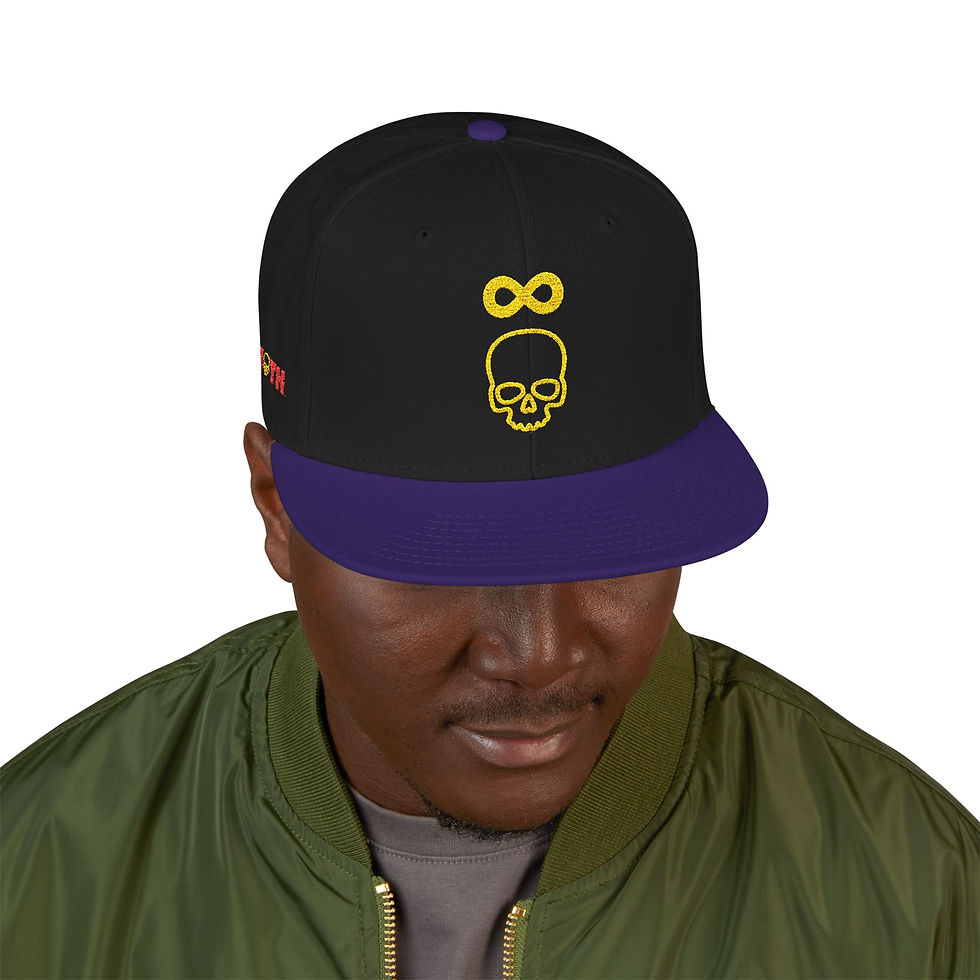 Thumbnail: 'GOD F*CKS DEATH' (Emblem) (Alternate) (Embroidered snap back)