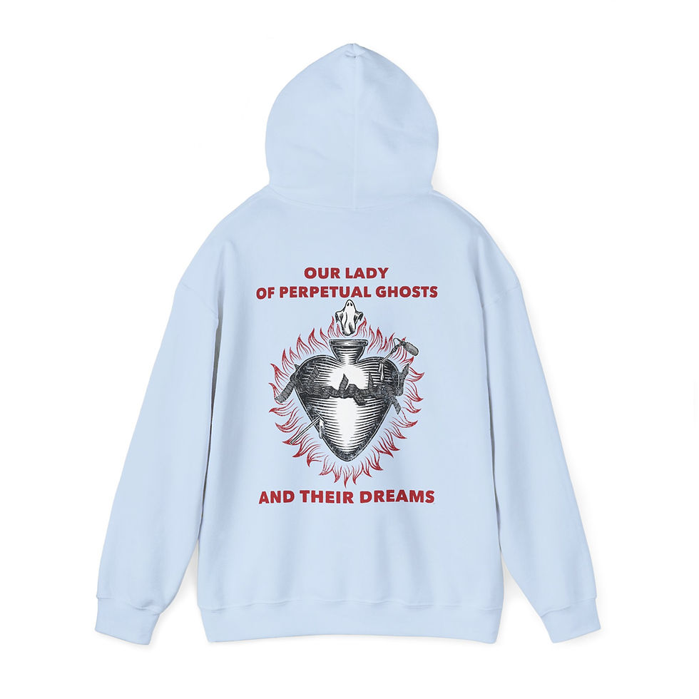 Thumbnail: DC CAMERA WITH MAGS / SACRECINE HEART (Unisex Heavy Blend™ Hoodie)