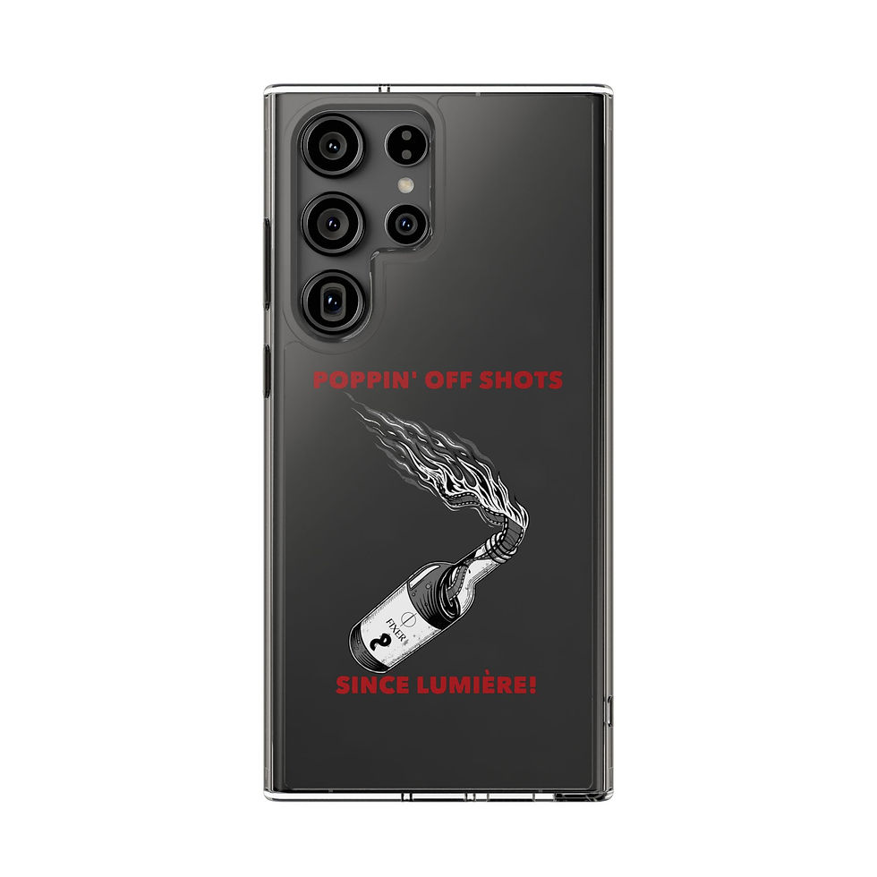Thumbnail: Poppin' Off Shots Clear Phone Case 