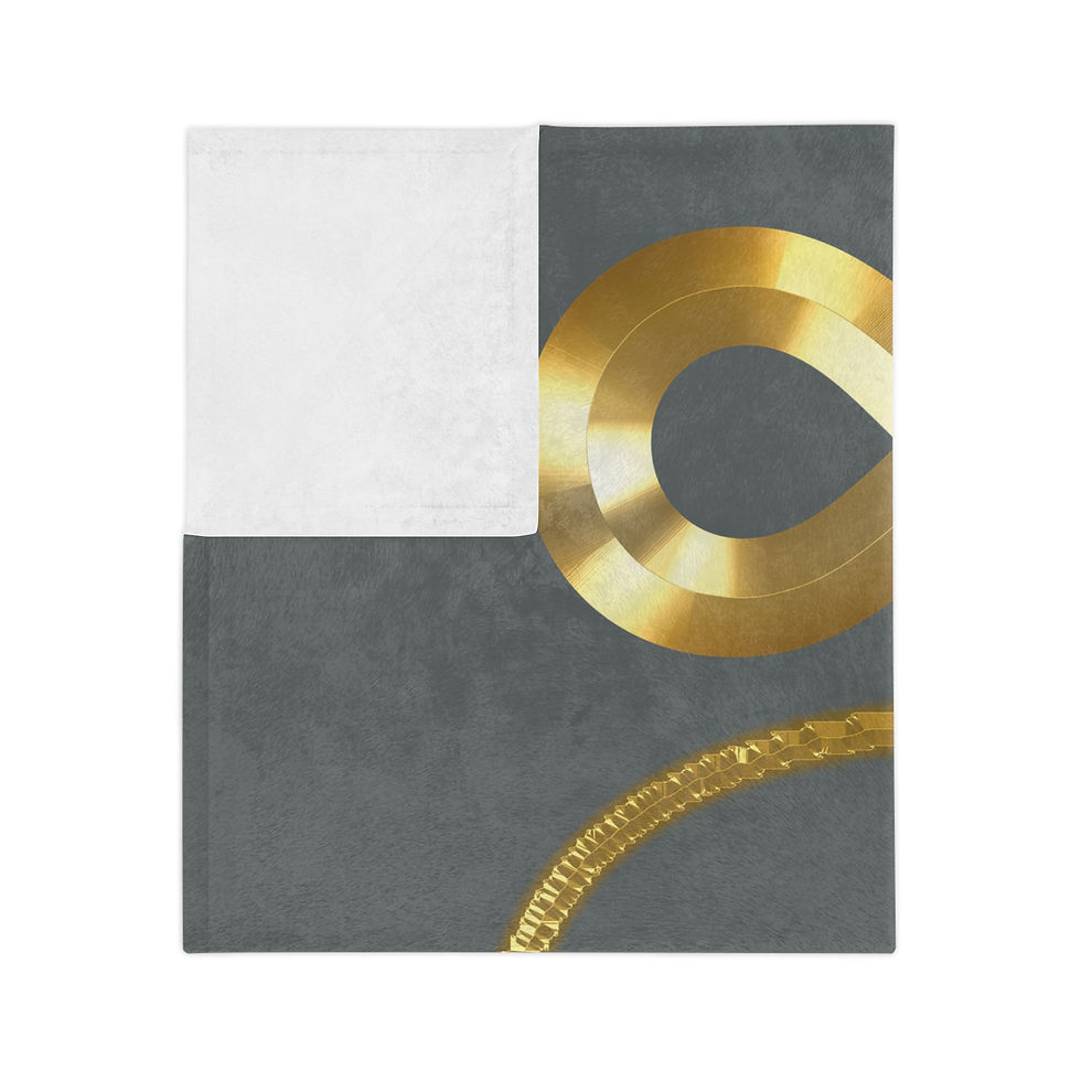 Thumbnail: GOD F**KS DEATH (Emblem) (Dark Grey) Velveteen Blanket (60x50)