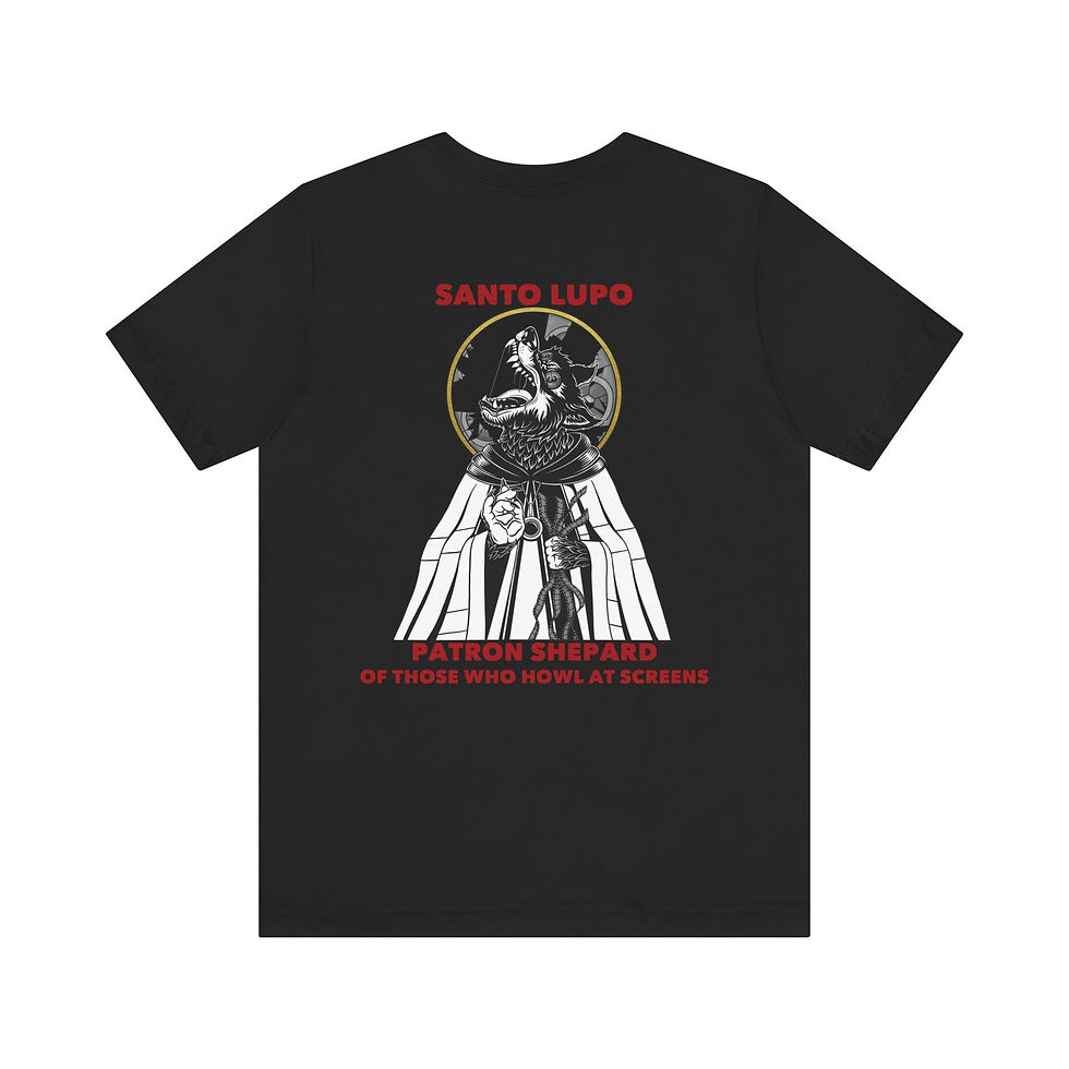 Thumbnail: DODGE CINE FILM PLANE/SANTO LUPO (Unisex Jersey Short Sleeve Shirt)