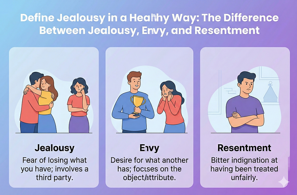 The Difference Between Jealousy, Envy, and Resentment
