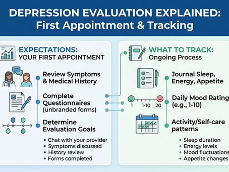 Depression Evaluation Explained: What to Expect at Your First Appointment and What to Track